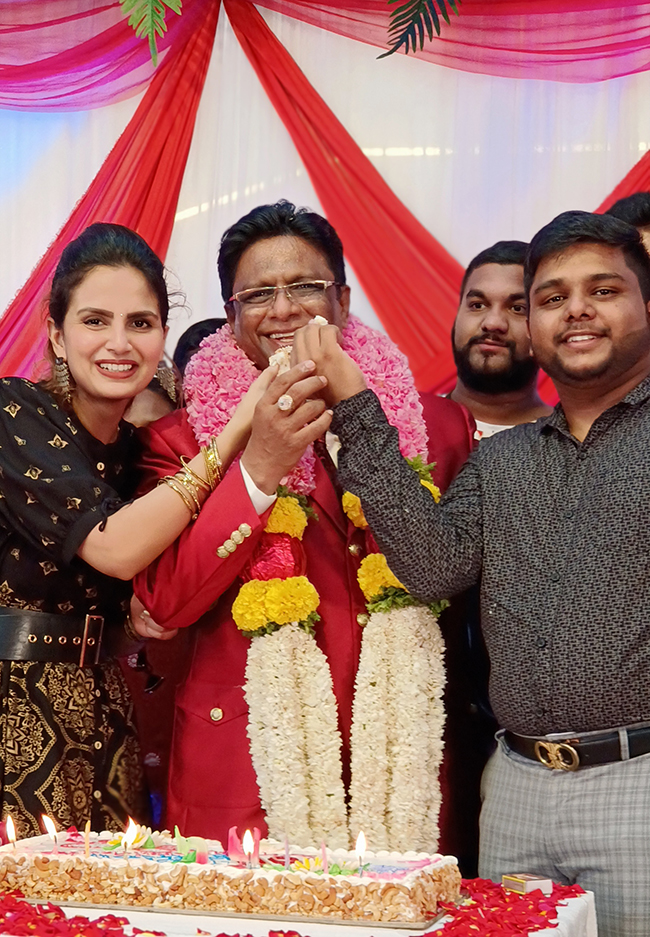 Bro Andrew Richard marks his 60th Birthday 2022 with grandeur at Prayer Centre, Valahcil in Mangalore on July 15th Friday along with large devotees and members of Grace Ministry.